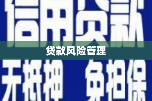 竹塘贷款风险管理