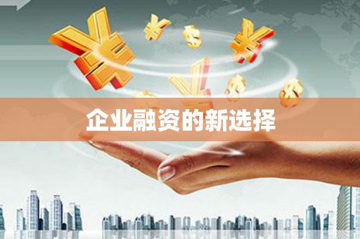 竹塘企业融资的新选择