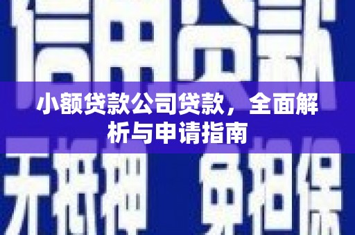 竹塘小额贷款公司贷款，全面解析与申请指南