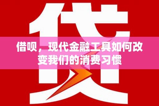 竹塘借呗，现代金融工具如何改变我们的消费习惯