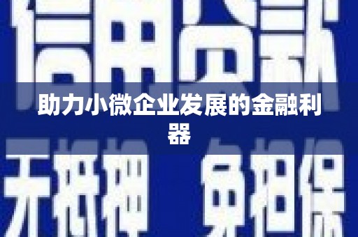 竹塘助力小微企业发展的金融利器