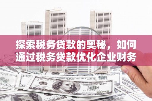 竹塘探索税务贷款的奥秘，如何通过税务贷款优化企业财务