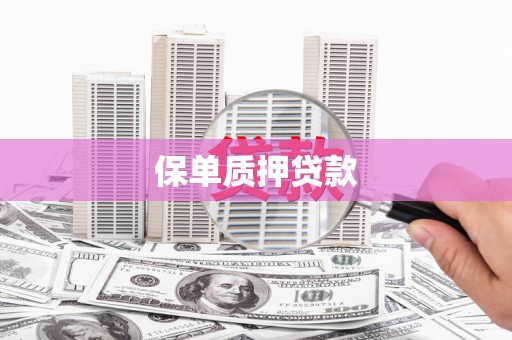 竹塘保单质押贷款