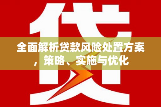 竹塘全面解析贷款风险处置方案，策略、实施与优化