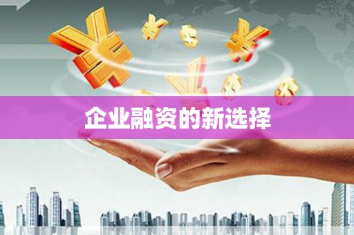 竹塘企业融资的新选择