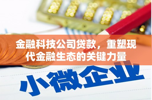 竹塘金融科技公司贷款，重塑现代金融生态的关键力量