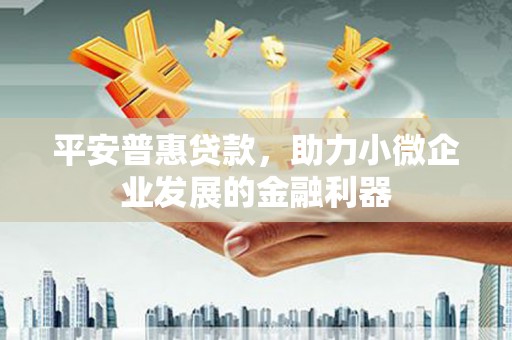 竹塘平安普惠贷款，助力小微企业发展的金融利器