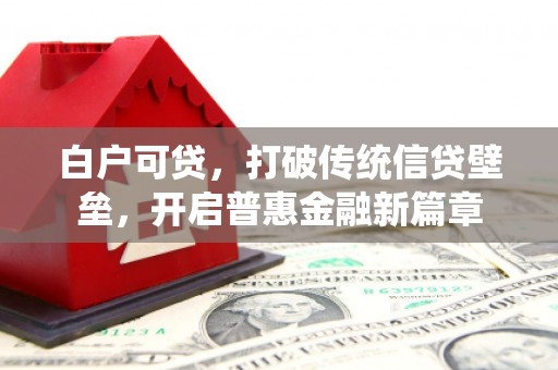 竹塘白户可贷，打破传统信贷壁垒，开启普惠金融新篇章