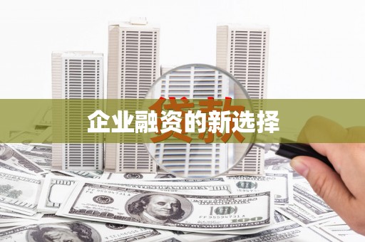 竹塘企业融资的新选择